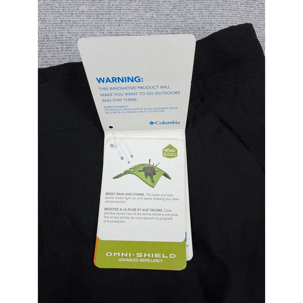 Columbia Jasper Butte Mens 34x32 Black Omni-Shield Hiking Pants XM9004-010 NEW